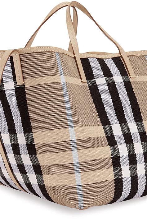 burberry check beach tote|net a porter burberry tote.